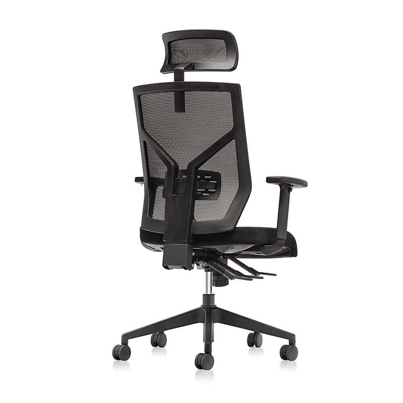 Hoher Rücken Ergonomischer Executive Mesh Stuhl mit Kopfstütze-E1 Kick 