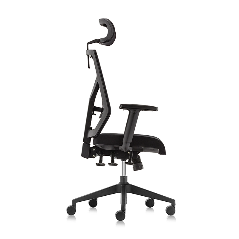 Hoher Rücken Ergonomischer Executive Mesh Stuhl mit Kopfstütze-E1 Kick 