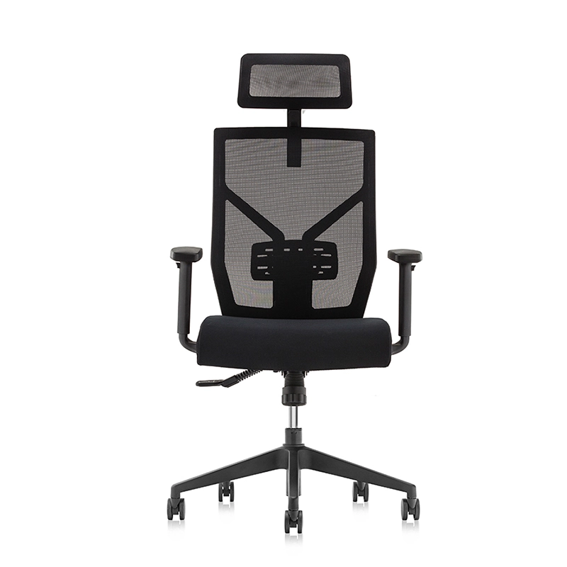 Hoher Rücken Ergonomischer Executive Mesh Stuhl mit Kopfstütze-E1 Kick 